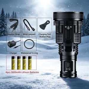 Nitecore | Long Throw LED Flashlight LUMINUS SBT-90 5200LM OLED Torch Powered By 18650 Battery High Power Searchlight For Hunting Rescue