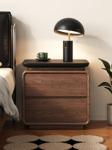 SAMEDREAM | Vintage Cream Style Solid Wood Small Bedside Table