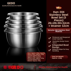GEDO | Multi-purpose Thickened Stainless Steel Basin Set