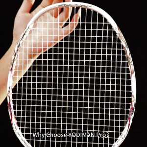 YODIMAN Professional Badminton Racket - Carbon Graphite Full Carbon Fiber Ultra-Light Single Racket For Enhanced Performance Original Offensive Badminton Racket With Grip And Bag