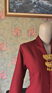 Kebaya Kartini Modern Polos Warna Terbaru Lengan Panjang Bahan Katun Micro Premium