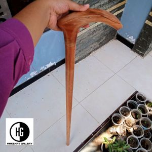 tongkat jalan kayu nogosari nagasari motif pipih h510