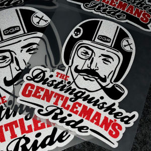 Retro Những Quý Ông Đặc Biệt Đi Xe Cafe Rider Phản Quang Hình Dán Xe Máy Trang Trí Xe Máy Thân Xe Bình Nhiên Liệu Phía Trước Kính Chắn Gió Mũ Bảo Hiểm Phụ Kiện Decal