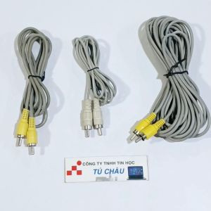Cáp AV 2 đầu dài 1.5m / 5m (Cáp âm thanh AV (Hoa Sen))
