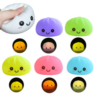Bandai | 2026 Soft and cute dumpling squishy shaped warm light Luminous night lightSoft Slow Rising Stress Relief