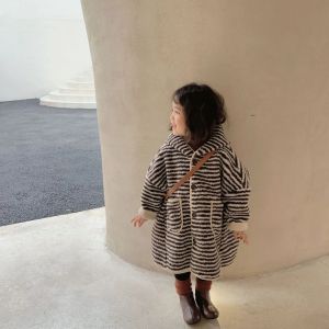 Childrens Coats Striped Hoodie Kids Jackets for Girls Baby Girl Winter Clothes Girls Coat Winter Jacket Kids Girl