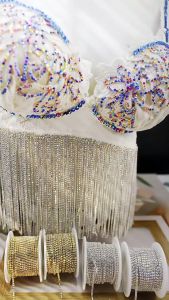 10M Permata /Diamon Cangkang Renteng Rapat Roll Crystal Chain Roll Diamon Renteng Rapat