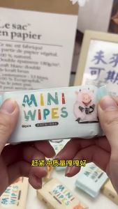 8 Packs 1 Bag Portable Pocket Mini Wet Wipes for Multi-Purpose Hand & Mouth Cleaning