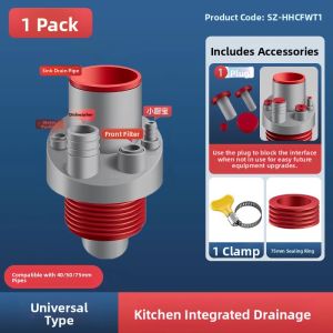 YEMO | 5-Way Kitchen Drain Pipe with Anti-Odor Function