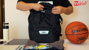 Ayuqi® Basketball Backpack Sports Bag with Separate Ball Holder & Shoes Compartment for Soccer Full Race