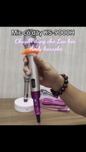 [HCM] Mic có dây KS-9000H chuyên dùng Karaoke trên Loa Kéo Âmly Mixer