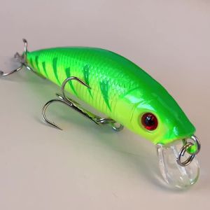 Proberos 70mm Minnow Fishing Lure 8g Với 3D Eyes Crankbait Wobbler Nhựa Nhân Tạo Mồi Cứng Cho Câu Cá Sông Đại Dương Hồ Câu Cá