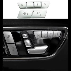 Car Door Seat Memory Lock Button Cover Stickers for Mercedes Benz A C E Class W204 W212 CLA/GLA/GLK/GLE/CLS/GL/ML