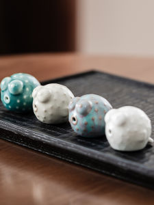 Đồ Trang Trí Bàn Bằng Gốm Sứ Sáng Tạo Có Thể Nổ Bong Bóng Cá Nhỏ Trà Bàn Trà Nhỏ Thú Cưng Trà Bàn Trà Nhỏ Mới Có Thể Nuôi Cá