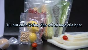 【Vận chuyển 24 giờ】Combo 100 túi PA hút chân không 1 mặt nhám dùng bảo quản thực phẩm Túi thực phẩm chân không Bảo quản
