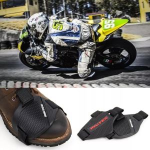 JIYAN2866 Rubber Motorcycle Shift Pad Light Weight Adjustable Motorcycle Shoe Boot Protection Durable Anti Slip Motorcycle Shift Guard Cover Riding Motorcycle Accessories
