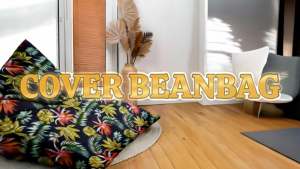 Zhufumilost - Cover Beanbag Triangle Ukuran L Motif Tanpa Isi