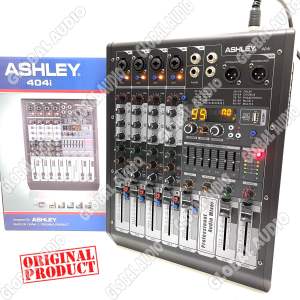 Mixer Audio Ashley 404i Original 4 Channel Bluetooth PC Soundcard 404 i Mixing 4 404I Bagus Murah ( Bisa COD )