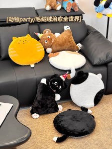 หมอนผ้าขนแกะสุนัขแมว สัตว์เลี้ยง หมอนนอน ของขวัญวันเกิด ผ้าฝ้ายโพลีเอสเตอร์ สำหรับเด็ก 3 ปีขึ้นไป หมอนนั่ง หมอนอิง หมอนหุ้มหมอน