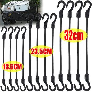 High Elasticity Bungee Cords with Plastic Hooks Shock Absorbent Heavy Duty Tie Down Straps for Camping Tents Tarps Luggage Car