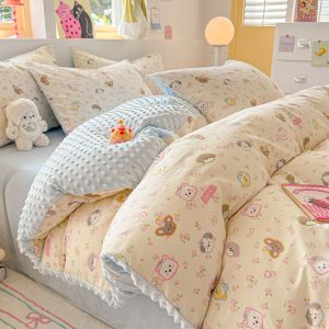 Kiss Dear | Winter Thickened Velvet Cotton 4-Piece Set