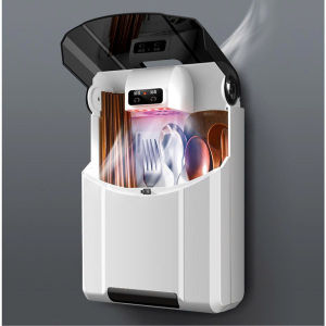 Máy sấy muỗng đũa thìa và khử khuẩn bằng tia uv cao cấp - hộp sấy đũa khử khuẩn treo tường