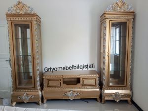 bufet kabinet tv ukir jati