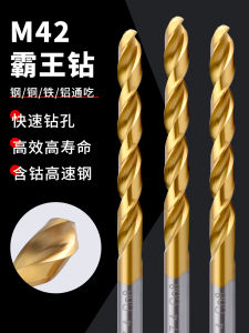 High Cobalt Titanium Coated Stainless Steel Drill Bit Straight Handle Cobalt Twist Drill Bit 1-5.5mm for Hardware Tools