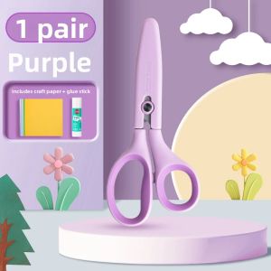 XIEJIAN | Round-Tip Protective Edge Protection That WonT Hurt Hands Child-Safe Scissors