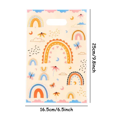 10/20/50pcs Bohemian Rainbow Goody Bag Candy Bags Wedding Party Decor Outdoor Birthday Supplies Kids Girl Baby Shower Gift Bags