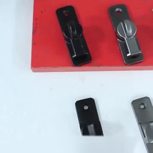 YEGBONG | Punch-free Hasp Latch Door Lock Black Cabinet Locks Kids Safety Lock Sliding Door Anti-pried Hook Lock Hardware