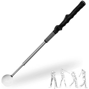 Golf Swing Practice Stick Golf Swing TRAINER Retractable Practice เริ่มต้นการจัดตําแหน่งท่าทางที่ถูกต้องข้อมือกอล์ฟอุปกรณ์กีฬา