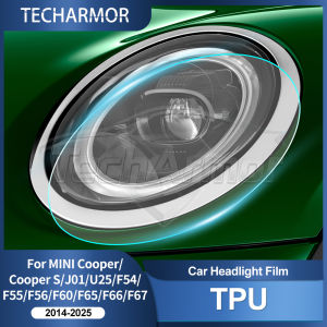 TPU Car Headlight Protective Film For BMW Mini Cooper S F54 F55 2014-25 Transport & Smoke Anti-Scratch Auto External Accessories