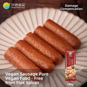 Whole Perfect Food Vegetarian Roasted Sausage 160G Soy Protein Products Buddhist Vegan Sausage Smoked Sausage Temple Vegetarian Food Ingredients