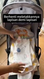 Baby Stroller Cushion Portable Car Pillow Seat Head Support Safety Soft Cotton Extra Thick Mat Gift for Travel - Bantal/Tilam Pelapik Kereta Sorong Bayi Mudah Bawa [DenDen]