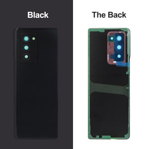 For Samsung Z Fold 2 5G F916 Battery Back Cover Rear Door Glass Panel Housing Case with Camera Lens Replacement