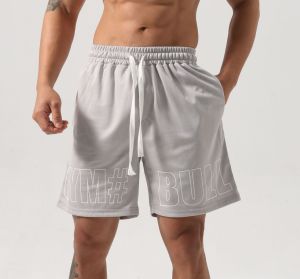 American Style Breathable Mesh Mens Casual Sports Shorts Loose Beach Training Fitness Youthful Energy Style Spring Summer