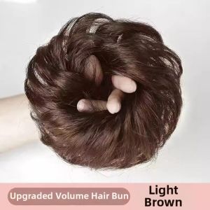 Womens Bun Hair Tie Real Hair Traditional Style Low Ponytail Accessory Fluffy Ancient Beauty Hair Wrap/ Bun Maker