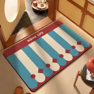 American Retro Bathroom Mat Absorbent Quick Drying Anti-slip