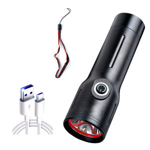 Portable Outdoor Illumination Tactical Mini Flashlight Strong LightLEDChargeWithout Power BankFunctionFor Hiking Camping Travel