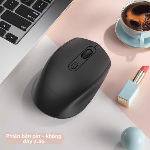 Phụ Kiện Máy Tính Không Dây Eurobird G001 3 Nút 18000dpi 2.4Ghz+Bluetooth Không Dây Im Lặng Có Thể Sạc Phù Hợp Với Lenovo Asus HP Dell