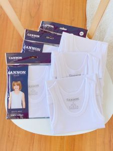 Pure Cotton Vải Bông Trẻ Em  Áo Hai Dây Mỏng Co Giãn Mặc Nhà Áo Sơ Mi Bé Trai Đế Mồ Hôi Đóng Quần Lót Mặc Nhà 248 Thương Hiệu Mocheng