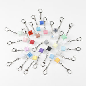 Acrylic Mechanical Keyboard Keycap Stress Relief Single Axis Body Assembly Multi-color Keychain Clicky Keyboard Part