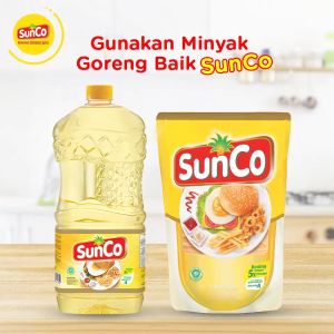 SunCo Minyak Goreng Bening 5 Liter Pouch 1 Liter x 5 - Bebas Kolesterol