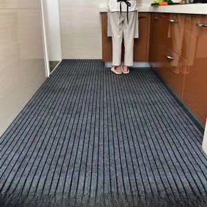 Thickened Environmental Protection Door Mat Anti-Slip Floor Rug Kitchen Bathroom Home Use Large Area Cuttable Modern Simple Style