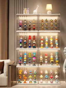 【✅SG stock】DIY Display Box Popmart Display Case Box Blind Box Display Pop Mart Display Box Figurine Display Case Transparent Display Box