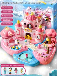 BEI JESS | Bộ Đồ Chơi Lâu Đài Elsa Có Từ Tính Cho Bé Gái