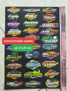 STIKER SOUND | STIKER AUDIO | STIKER SOUNDSYSTEM | STIKER PACK | STIKER 1 LEMBAR | STIKER CROMO