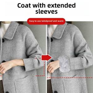 เสื้อโค้ทแขนยาวแบบมีขนแกะปลอม แขนเสื้อยางยืด ทรงหลวม สวมใส่สบาย ฤดูหนาว 2024 เสื้อโค้ทขนแกะปลอมแบบยูนิเซ็กซ์