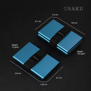 SAKU Dompet Kartu Pria Smart Card Holder Wallet Anti RFID Commando